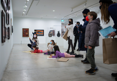 Jan Wade: Soul Power, Family Day at the Vancouver Art Gallery, February 2022 Photo: Anita Bonnarens