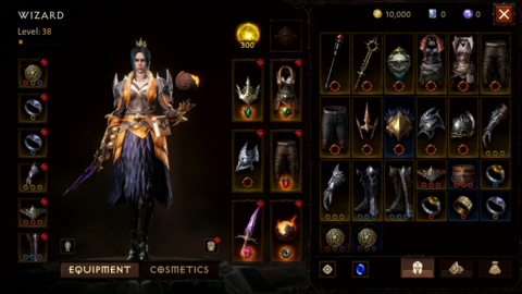Diablo Immortal Character Inventory (Graphic: Business Wire)