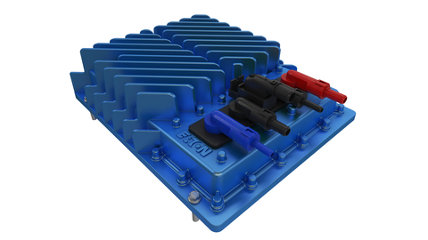 original Eaton’s 48-volt programmable power electronics control unit for electrically heated catalysts can be used by commercial vehicle manufacturers to meet global emissions regulations. (Photo: Business Wire)