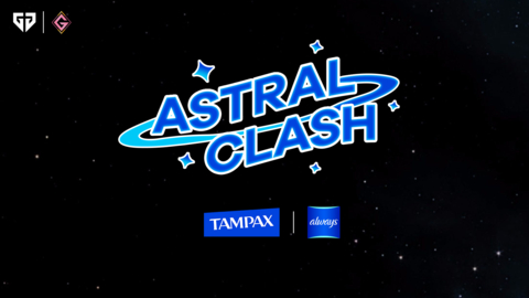 Tampax and Always are partnering with global esports organization Gen.G and Galorants, the largest VALORANT community of female-identifying and nonbinary gamers, to break down gendered stigmas and launch the Astral Clash tournament series. (Graphic: Business Wire)