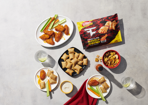 Totino’s™ and FaZe Clan Team Up for New Pizza Rolls in one of the most Fan-Requested Flavors—Buffalo Chicken. (Photo: Business Wire)