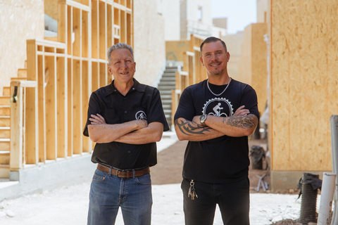 Randy Archer and Travis Kidd of Archer's Bikes at the Culdesac construction site. (Photo: Business Wire)