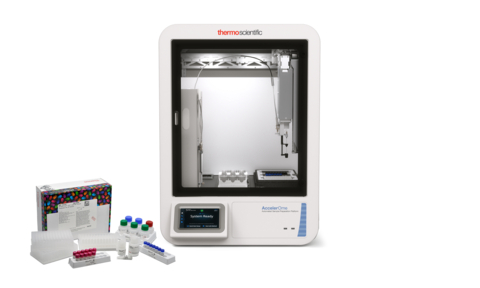 original Thermo Scientific AccelerOme Automated Sample Preparation Platform (Photo: Business Wire)