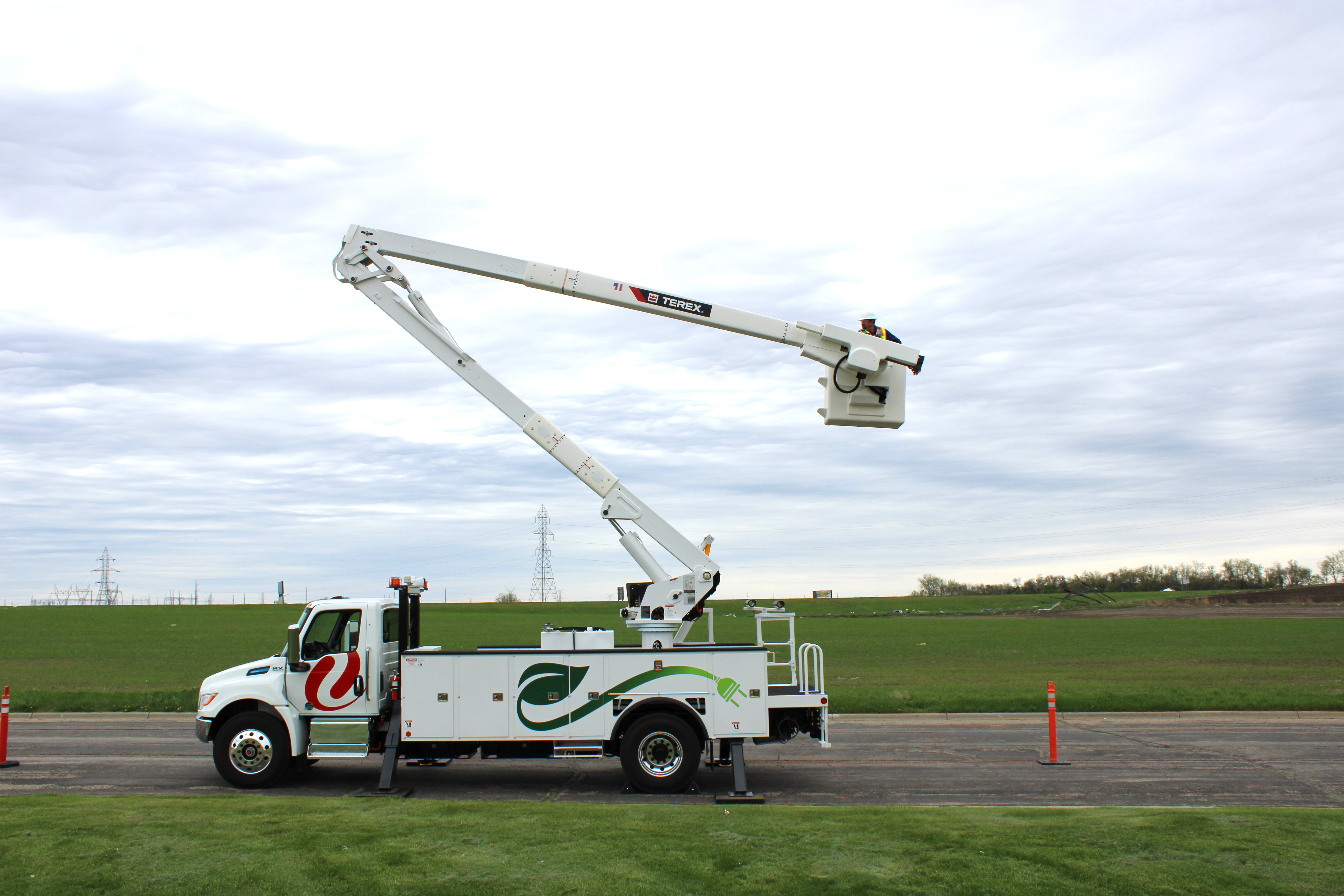 power company trucks