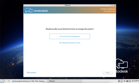 thumbnail Stratodesk NoTouch OS 3.4 - New Wizard - Manage the System (Graphic: Business Wire)