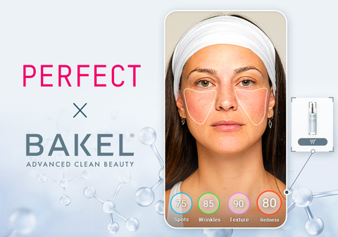 Perfect Corp. and Bakel partner to introduce a new, cutting-edge AI Skin Analysis solution to online customers. (Graphic: Business Wire)