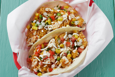 Queso Shrimpico Tacos at Fuzzy's Taco Shop. (Photo: Business Wire)