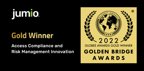 original Jumio Gold Winner - Access Compliance and Risk Management Innovation (Graphic: Business Wire)