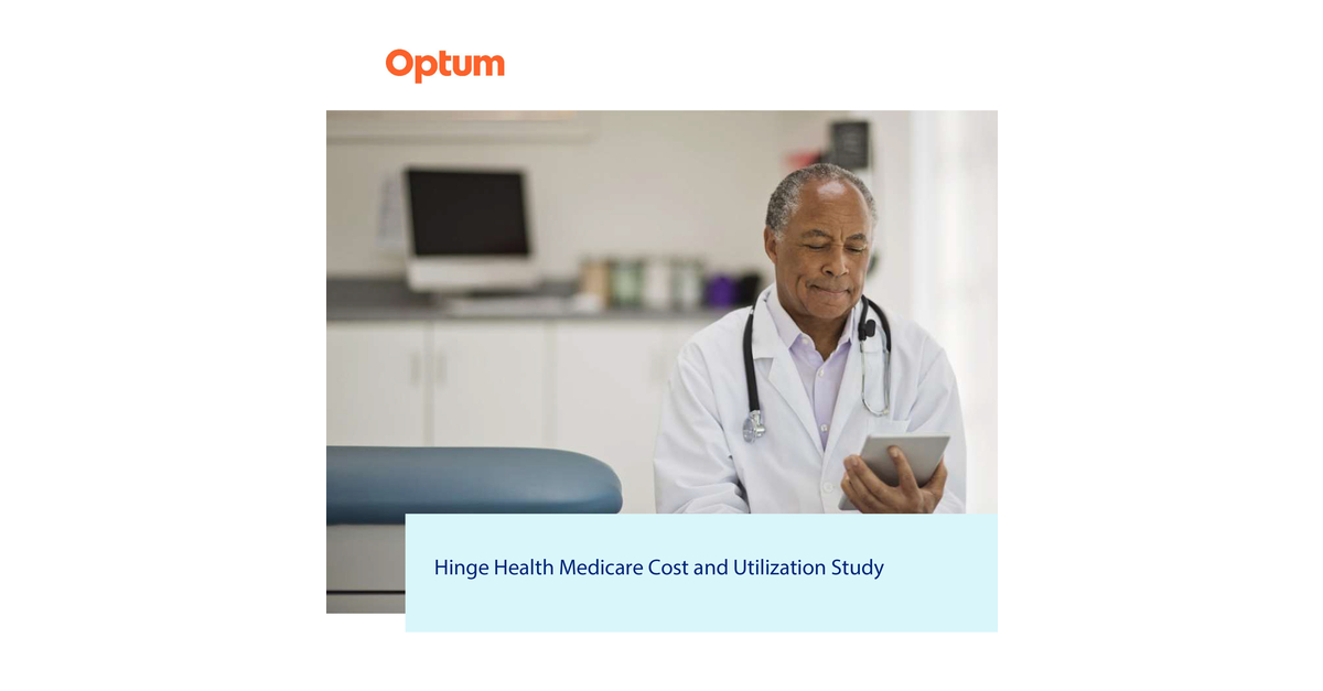 Medicare Sees a 2.7x ROI with Hinge Health, According to a New Study