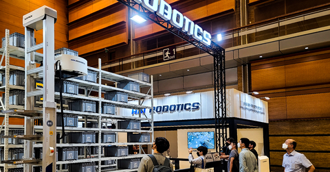 HAI ROBOTICS at Smart Factory+ exhibition in S. Korea in September 2021. (Photo: Business Wire)