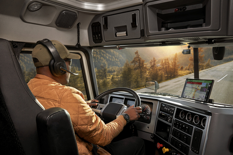 original Whether on-duty or at a rest stop, drivers can benefit from these wireless headsets which provide crystal clear audio and active noise cancelation (ANC) technology (Photo: Business Wire)