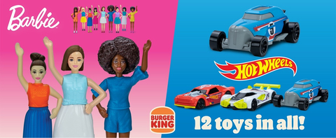 Burger King Celebrates Inclusion With Barbie® and Hot Wheels® Toys in Every King Jr. Meal (Graphic: Business Wire)