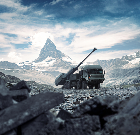 ARCHER is the ultimate “shoot-and-scoot” howitzer and is capable operating in challenging terrains. (Credit: BAE Systems)