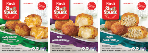 Re-branding of Rösti Stuft Spuds™ Showcased at Fancy Food Show (Graphic: Business Wire)