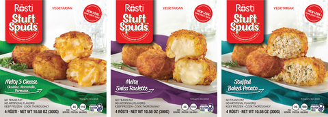 original Re-branding of Rösti Stuft Spuds™ Showcased at Fancy Food Show (Graphic: Business Wire)