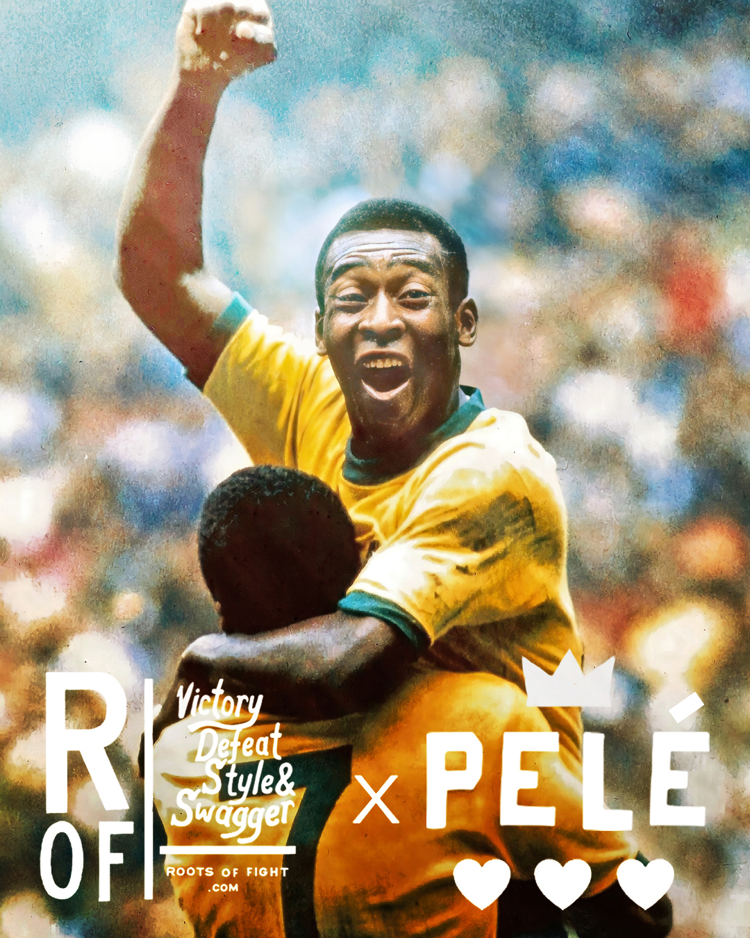 The Great Pelé and Roots of Fight Team up to Celebrate the Life and Legacy  of the Soccer God