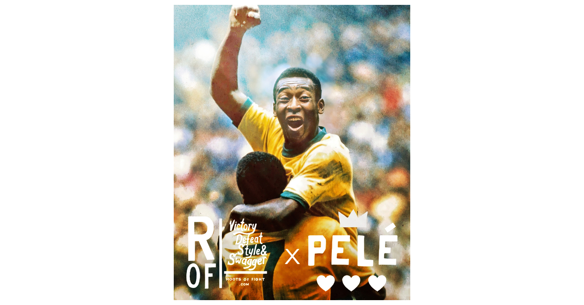 Pelé Brasil Grey Sweatshirt - Roots of Fight