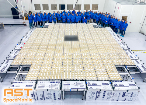 AST SpaceMobile's BlueWalker 3 test satellite is 693 square feet in size, designed to generate power from space and deliver cellular broadband directly to your phone. (Photo: Business Wire)