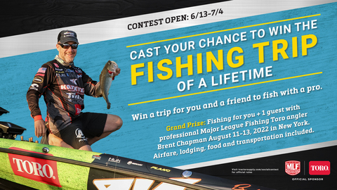 Brent Chapman holding a fish. Cast your chance to win the fishing trip of a lifetime. (Photo: Business Wire)
