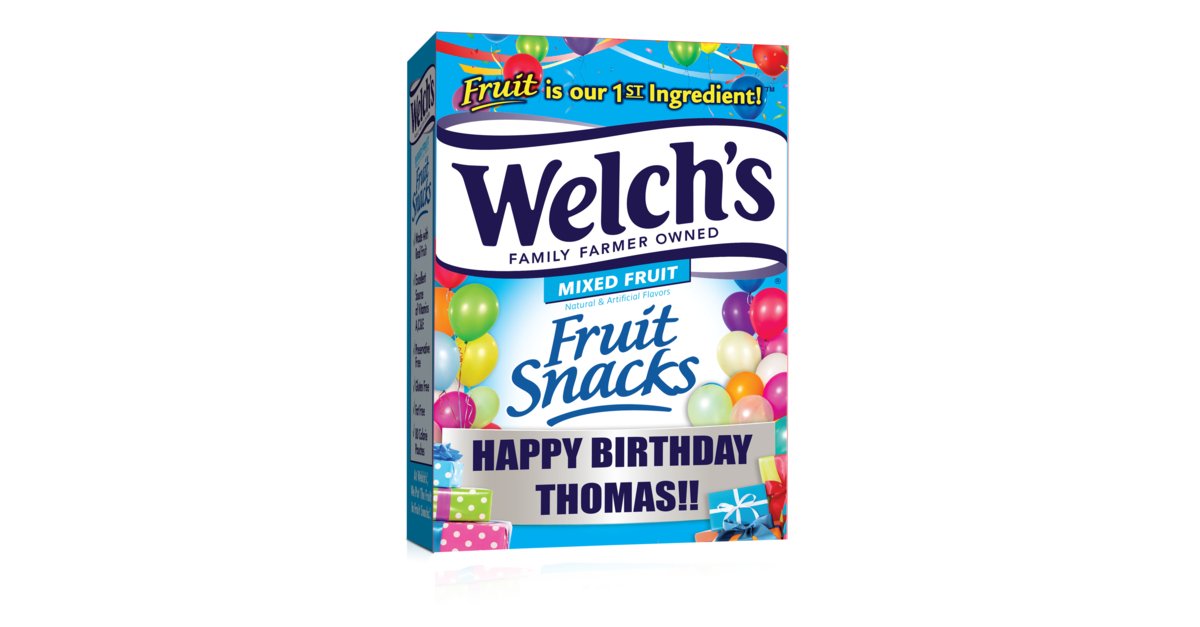 New Welch’s Fruit Snacks Custom Boxes Make Life’s Important Moments More Memorable