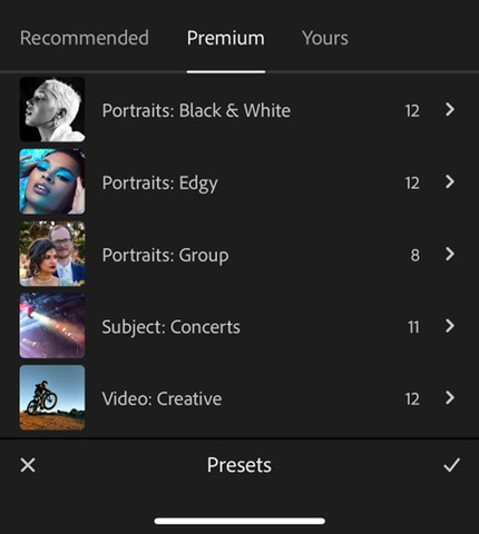 Premium Presets - Lightroom (Graphic: Business Wire)