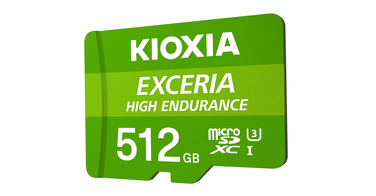 KIOXIA Debuts High Capacity 512GB microSD Memory Cards for Continuous 4K Video Recording