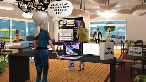 Portabl proud to be the first startup ever to hire full-time real jobs in the Metaverse. (Photo: Business Wire)