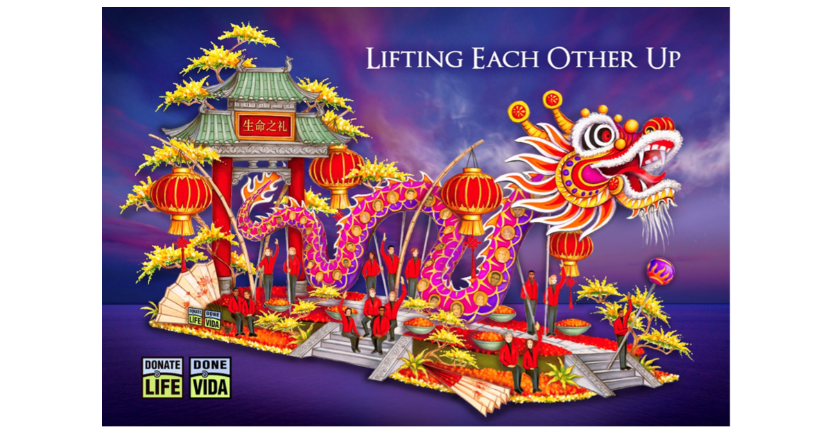 The 2024 OneLegacy Donate Life Rose Parade® Float, Woven Together, Invites  Audiences to Watch or Stream the 2024 Rose Parade on New Year's Day