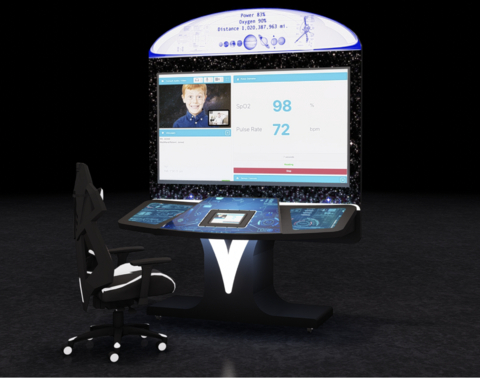 original Rendering of “The Doctor is In (Space)!” interactive in partnership with AIB’s FUTURES Exhibition and MedWand Solutions, Inc. that will debut during the Living Longer Festival: Health + Wellness 2050 on Saturday June 25th, 2022. (Photo: Business Wire)