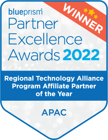 ElectrifAi winner of ‘Partner of the year’ – APAC region by SS&C Blue Prism (Graphic: Business Wire)