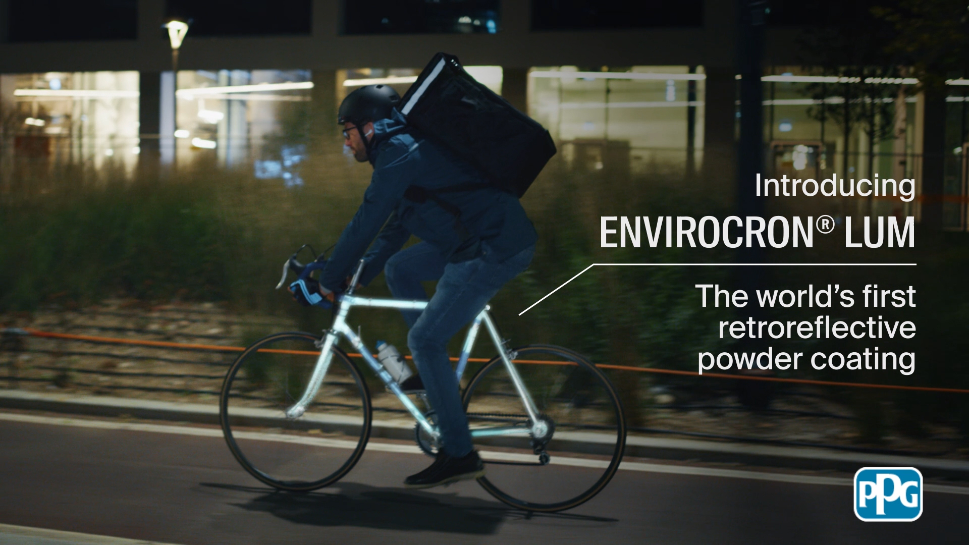 PPG ENVIROCRON™ LUM retroreflective powder is ideal for a variety of applications, including guardrails, bicycles, scooters, safety equipment, tools, fences and shopping carts.