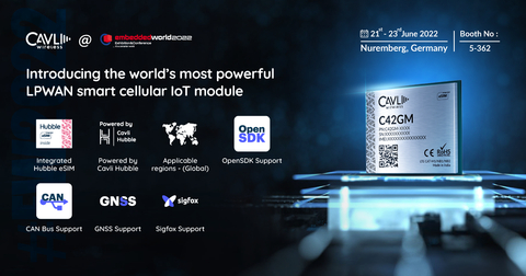 thumbnail Powering the next generation of LPWAN IoT with Cavli C42GM Smart Cellular IoT Module (Graphic: Business Wire)