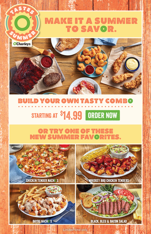 O'Charley's Special Tastes O' Summer Menu is Giving Guests a Summer to Savor.