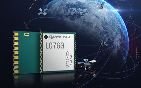 Modèle LC76G de Quectel, un module GNSS monobande compact offrant une localisation rapide et précise ainsi qu’une très faible consommation électrique