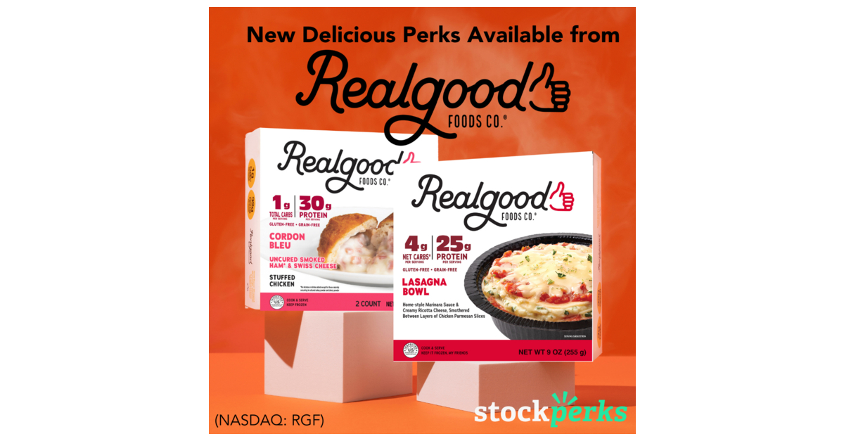 Real Good Foods Partners with Stockperks to Reward Retail Investor