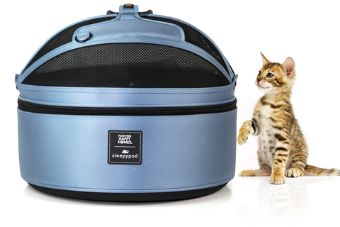 The Fear Free Happy Homes edition Sleepypod mobile pet bed helps mitigate travel fear and anxiety because a pet is always traveling in a familiar space. It is a pet bed that becomes a carrier and seamlessly becomes a car restraint that has been crash-tested at U.S., Canadian, and E.U. child safety seat standards. (Photo: Business Wire)