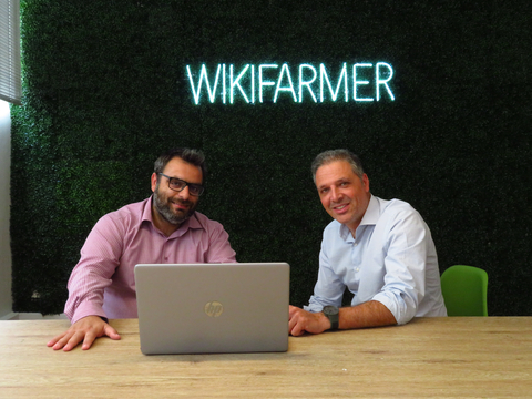 thumbnail Wikifarmer's co-founders, Petros Sagos (left) and Ilias Sousis (Photo: Business Wire)