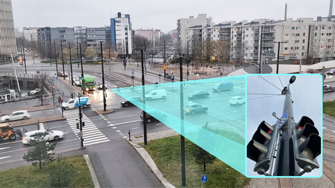 thumbnail Velodyne Lidar announced its Intelligent Infrastructure Solution was deployed in Helsinki, Finland to collect traffic data and improve roadway safety. The solution, which combines Velodyne’s award-winning lidar sensors and Bluecity’s AI software, was used to monitor traffic flow at three intersections in the vibrant Jätkäsaari section of Helsinki. Test site 2: Jätkäsaarenlaituri – Mechelininkatu – Tullaajankuja – Hietalahdenranta (Helsinki, Finland). (Graphic: Nodeon Finland)