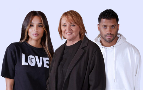 The House of LR&C Founders: Ciara, Christine Day (CEO), and Russell Wilson. Source: The House of LR&C