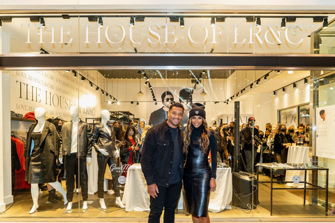 Russell Wilson and Ciara at The House of LR&C’s store at the University Village shopping center in Seattle, Washington. Source: The House of LR&C
