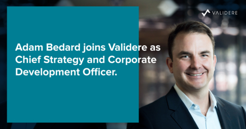 Adam Bedard joins Validere as Chief Strategy and Corporate Development Officer. (Photo: Business Wire)