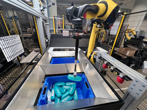 Three OSARO™ Robotic Bagging Systems will take on the responsibility of readying eyewear orders for shipment to Zenni's U.S. customers. (Photo: Business Wire)