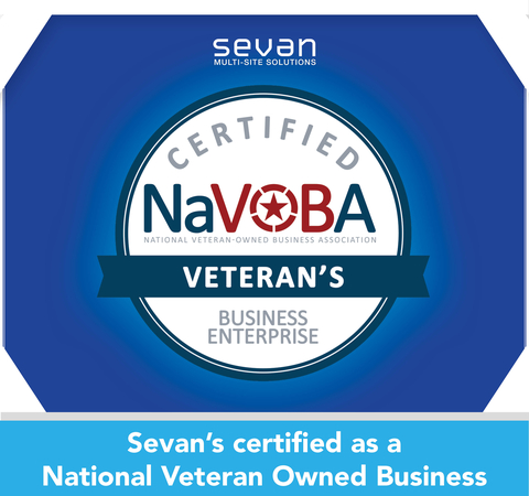 Sevan Multi-Site Solutions, Inc. (Sevan) has earned the exclusive designation as a Certified Veteran’s Business Enterprise™ (VBE) from the National Veteran-Owned Business Association (NaVOBA). (Graphic: Business Wire)