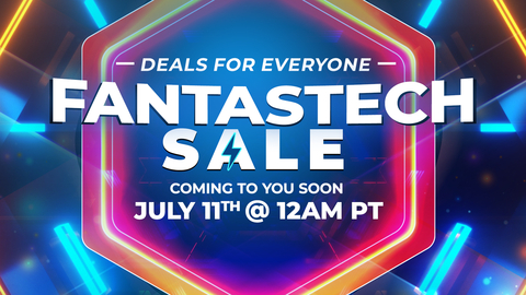 Newegg's FantasTech Sale is back in 2022 with low prices on tech products in July. (Graphic: Business Wire)