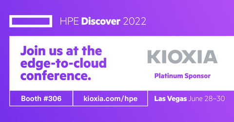 original At HPE Discover, KIOXIA will showcase its broad lineup of next-gen, flash-based SSDs that are optimizing HPE solutions. (Graphic: Business Wire)