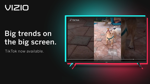TikTok Now Available on VIZIO Smart TVs (Graphic: Business Wire)