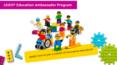 Apply to join a cohort of innovative educators with the LEGO® Education Ambassador Program! (Graphic: Business Wire)