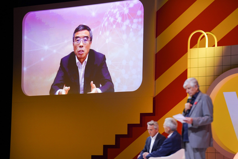 LIANG Hua, président du conseil d'administration de Huawei, lors de VivaTech 2022. (Photo: Business Wire)