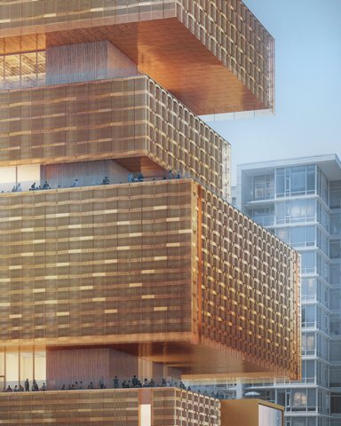 Renderings of the exterior of the new Vancouver Art Gallery building, © Herzog & de Meuron