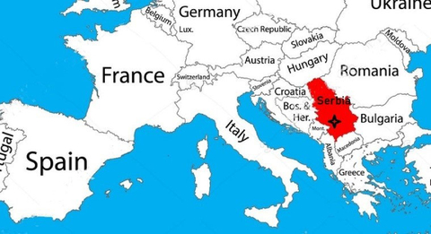 Location of Serbia and the Piskanja boron project (Graphic: Business Wire)